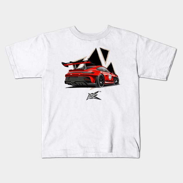 porsche 992 gt3rs Kids T-Shirt by naquash